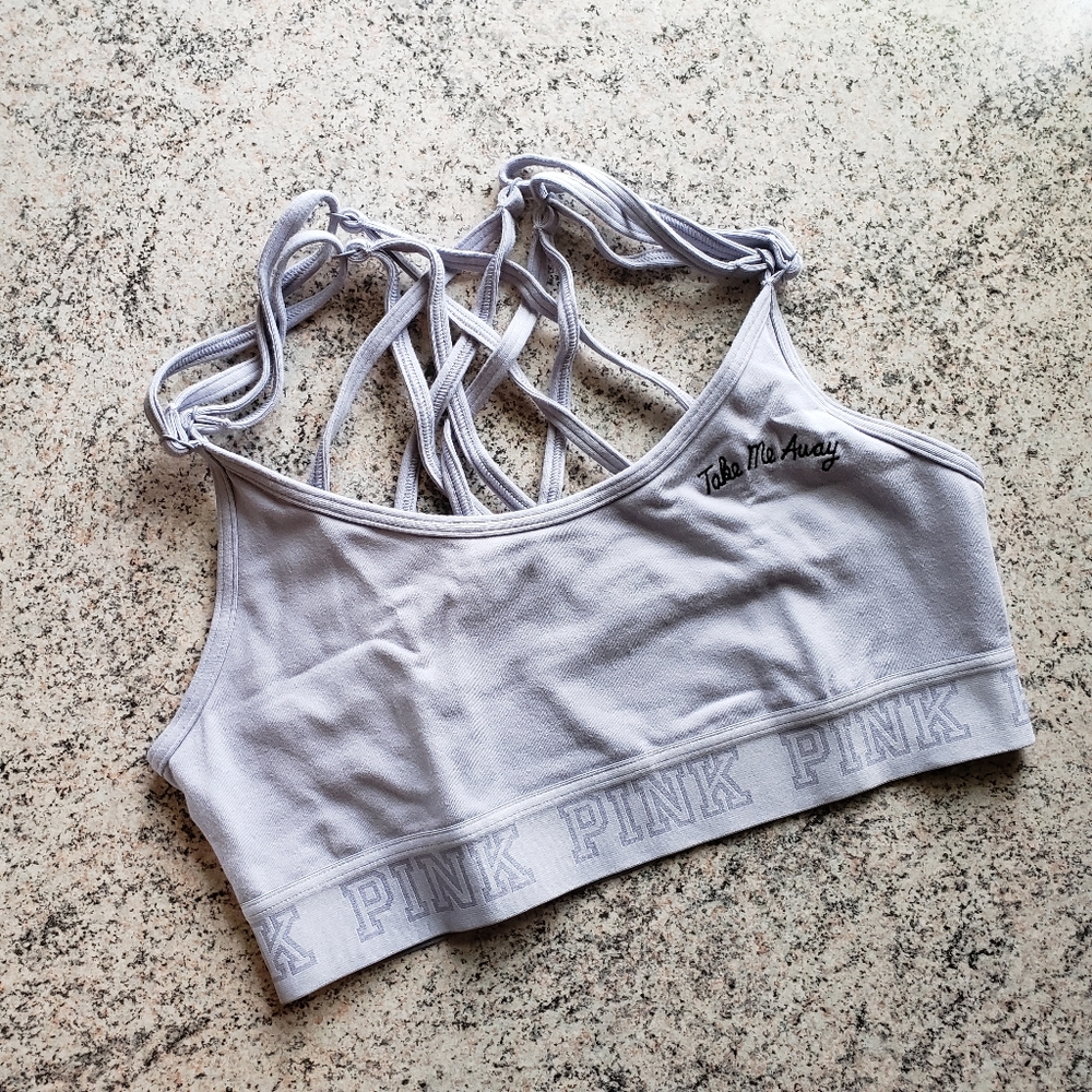 VS PINK Strappy Cotton Bralette